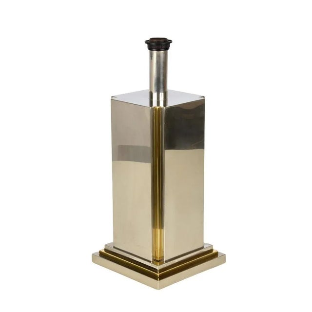 Italian Steel & Brass Table Lamp by Carlo Venturini for Bottega Del Lume, 1970s For Sale - Image 18 of 18