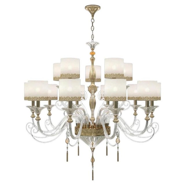 Metal Collection Dubai Chandelier in Metal and Crystal by Jago For Sale - Image 7 of 7