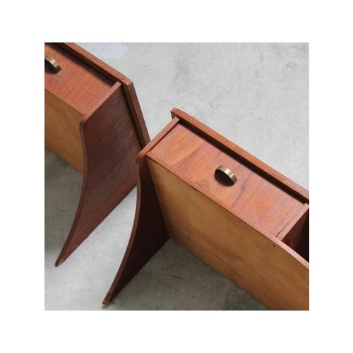 Hanging Bedside Tables, 1960s, Set of 2 For Sale - Image 9 of 11