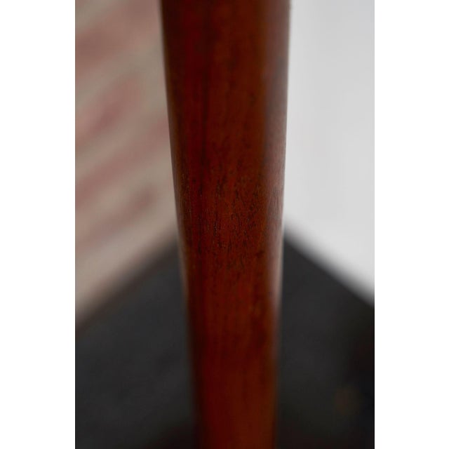 Vintage Scandinavian Sculptural Solid Teak and Brass Floor Lamp For Sale - Image 15 of 18