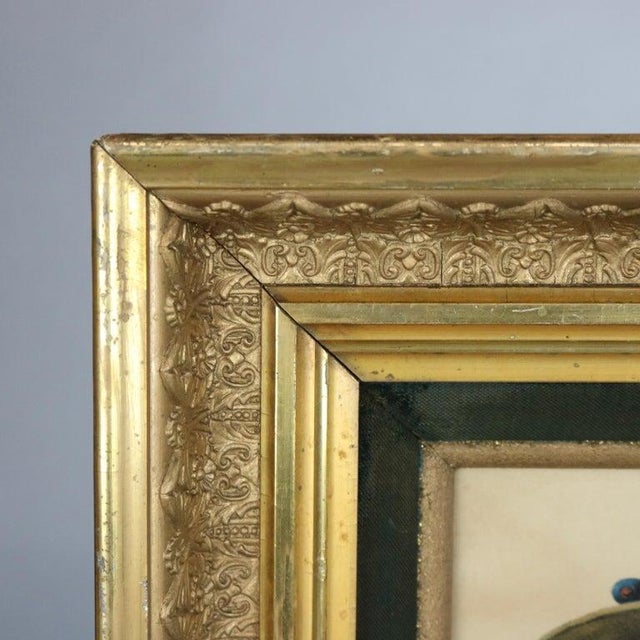 Deep First Finish Giltwood Deep Frames With Child Portrait Prints C1880 - Set of 2 For Sale - Image 12 of 18