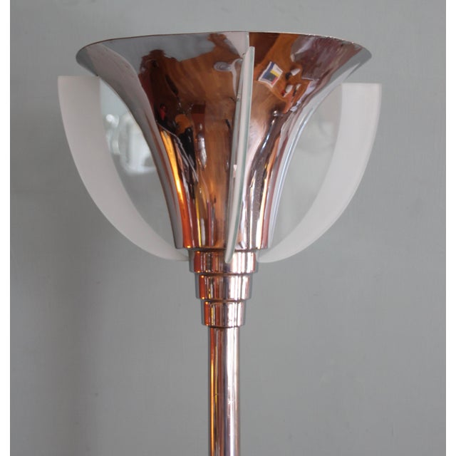 French Art Deco Floor Lamp attributed to Henri Petitot, 1930s For Sale - Image 6 of 13