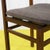 Wooden Chair with Brown Upholstered Seat For Sale - Image 6 of 11