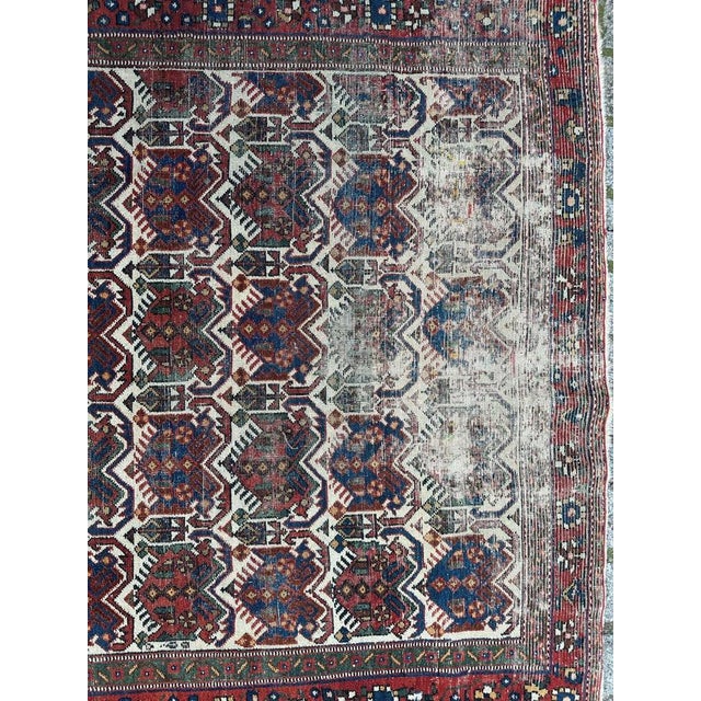 Afshar Cotton and Wool Rug, 1920s For Sale - Image 3 of 18