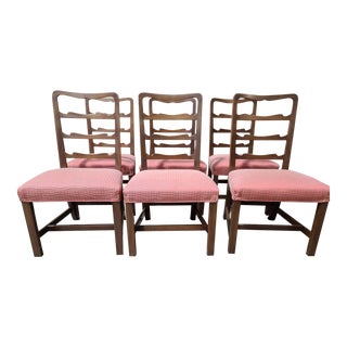 Kittinger Williamsburg Mahogany Ladderback Dining Chairs Cw137 - Set of 6 For Sale