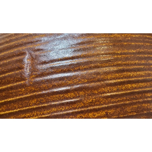 French Brown Ceramic Vase from Accolay, 1960s For Sale - Image 12 of 13