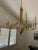 Classic Mykonos 8-Light Antique-Burnished Brass Chandelier in perfect condition.