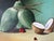 1980’s Vintage G. H. Grande Coconut - Still Life Oil Painting on Canvas, Framed For Sale - Image 4 of 12