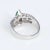 Mid 20th Century Mid 20th Century Jadeite Jade Diamond Cocktail Ring 18k White Gold Fine Vintage size 6.25 For Sale - Image 5 of 6