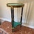 Wood Vintage Faux Malachite Neoclassical Bronze Hoof Table For Sale - Image 7 of 11