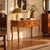 Barocchetto walnut console crafted in Parma in the 18th century. The serpentine front is enhanced by a drawer in the...