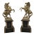 Pair Antique French Marble and Gilt Metal Marley Horses For Sale