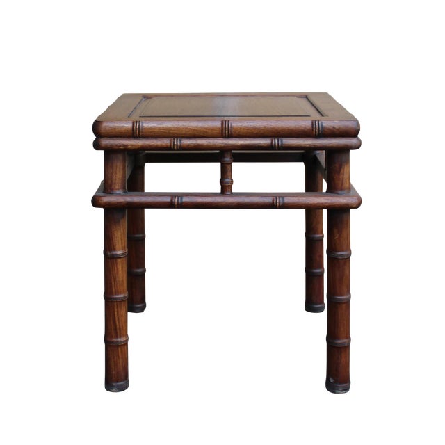 Chinese Brown Huali Rosewood Square Table Stool Chair