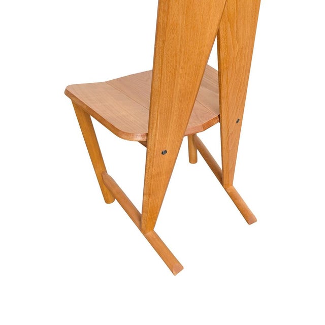 Brown Vintage Beech Chairs by Søren Nissen & Ebbe Gehl, Set of 4 For Sale - Image 8 of 10
