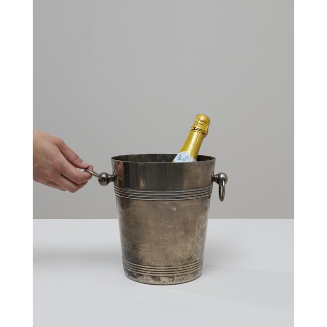 20th Century French Silver Plated Champagne Bucket For Sale - Image 18 of 18