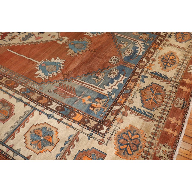 3rd quarter of the 19th century Persian Bakshaish Large Room size tribal rug Measures: 9'9" x 15'1'.