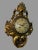 Wood Vintage Ornate Giltwood Decorated Wall Hanging Sweden Clock For Sale - Image 7 of 12