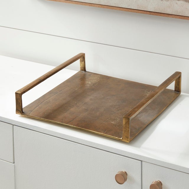 Contemporary Cabot Square Tray Large For Sale - Image 3 of 4