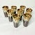 Pottery Craft USA 1980s Brutalist Boho Chic Arts & Crafts Lava Dripped Ironstone Glasses - Set of 8 For Sale - Image 4 of 13