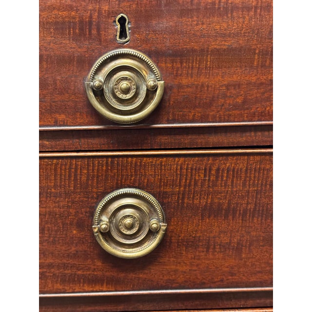 19th Century Antique English Mahogany Chest of Drawers For Sale - Image 5 of 12