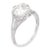 1920s Art Deco Gia 3.02 Carat Old Mine Cut Diamond Filigree Engagement Ring, Size 7 For Sale