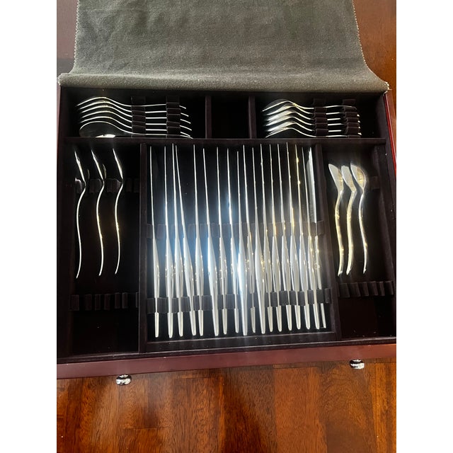 Christofle Flatware Service With Original Woode For Sale In Miami - Image 6 of 7