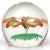 Murano Vintage Murano Fratelli Toso Green Orange Millefiori Flower Italian Art Glass Paperweights - Set of 3 For Sale - Image 4 of 10