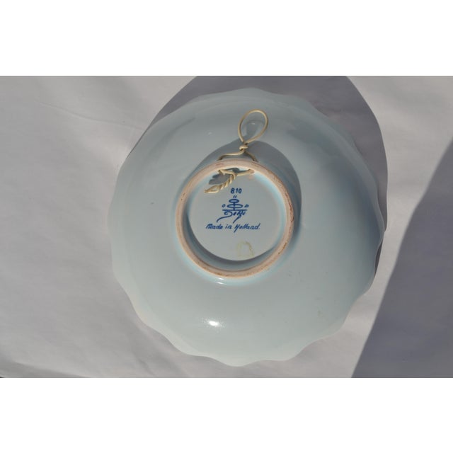 Ceramic Delft Blue and White Plate for Wall For Sale - Image 7 of 8