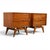 Wood Tobago Vintage Mid Century Modern Pair of Nightstands C. 1960s, Attributed For Sale - Image 7 of 12