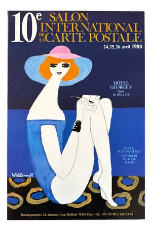 Vintage Offset Lithograph Poster by Bernard Villemot, 1980
