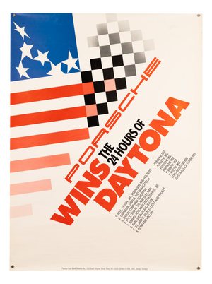 Vintage Porsche Poster, 1987