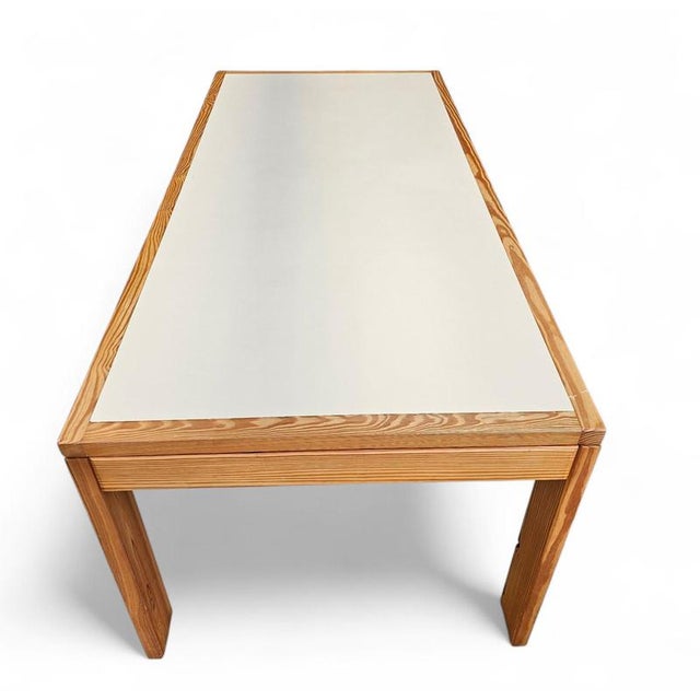 Pine Dining Table with Formica Top, 1970s For Sale - Image 9 of 12