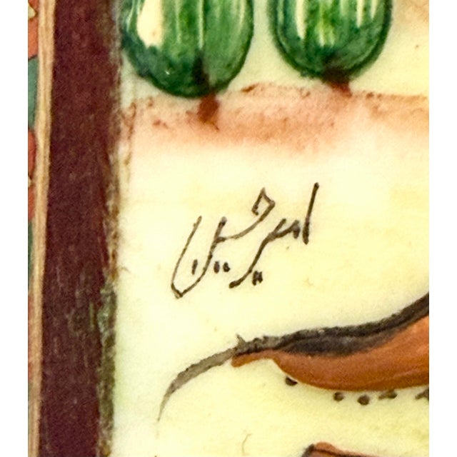 Green Vintage Persian Khatam Handcrafted Inlaid Wooden Micro Jewelry Trinket Box For Sale - Image 8 of 12