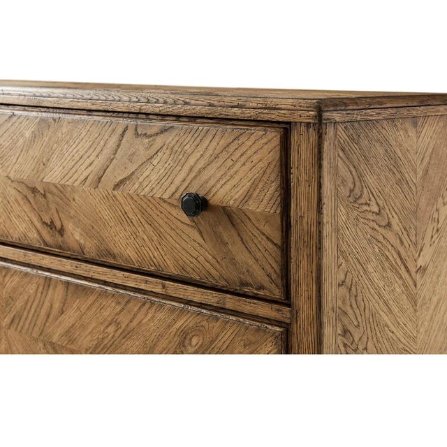 Rustic Oak Chest of Drawers - Light For Sale In Greensboro - Image 6 of 7