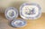 A set of five English ironstone dishes from the 19th century, with rare floral pattern. Created during the 19th century,...