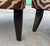 Postmodern Larry Laslo for Directional Zebra Pattern Wood Frame Lounge Club Chairs, a Pair For Sale - Image 3 of 12