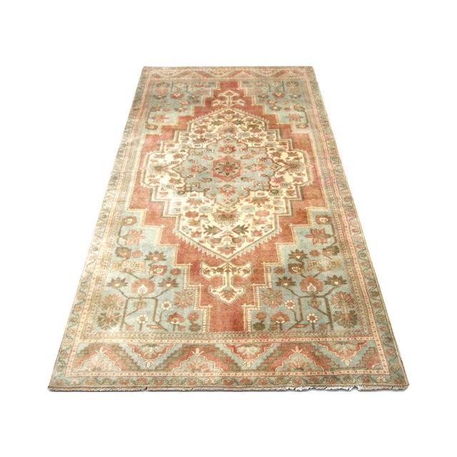 1960's Turkish Oushak Rug For Sale In Los Angeles - Image 6 of 6