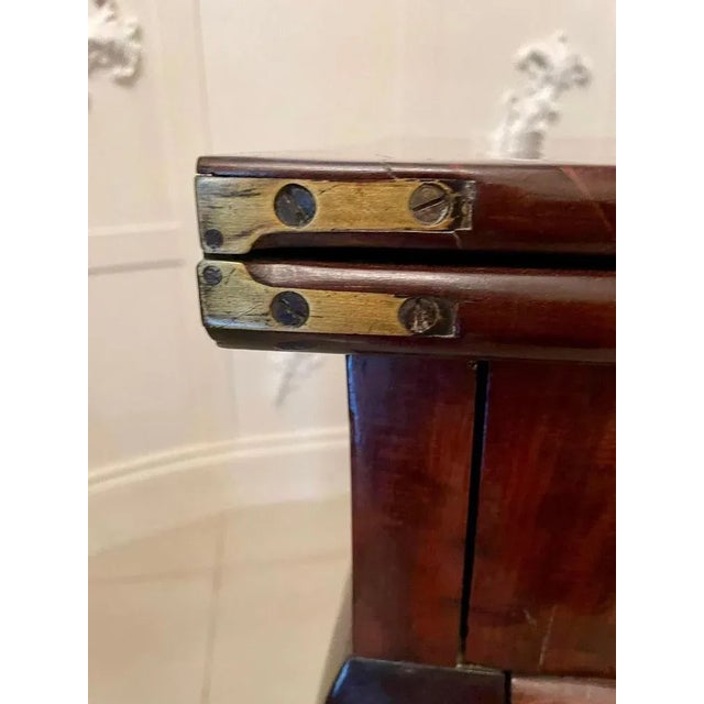 Wood Antique George III Carved Mahogany Chippendale Style Card Table For Sale - Image 7 of 18