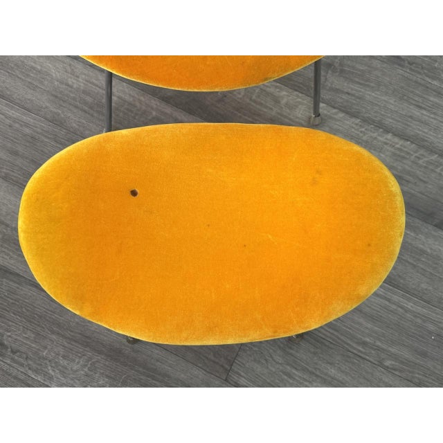 Orange Set of Kare Chair with Pouf, 1980s For Sale - Image 8 of 15
