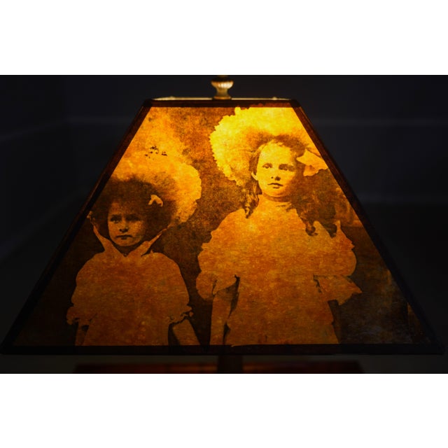 Ellis Island Mica Shade Table Lamp For Sale - Image 11 of 12