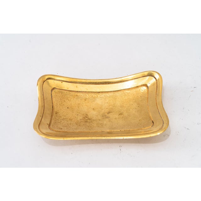 Metal Vintage Art Deco Brass Ashtray, 1920s For Sale - Image 7 of 9