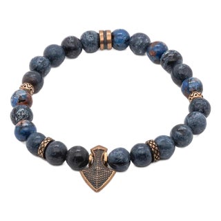 Balance Stone Sodalite Arrow Charm Beaded Bracelet For Sale