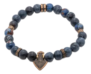 Balance Stone Sodalite Arrow Charm Beaded Bracelet