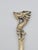 A striking vintage desk accessory, this solid brass letter opener features an intricately cast dragon that serves as the...