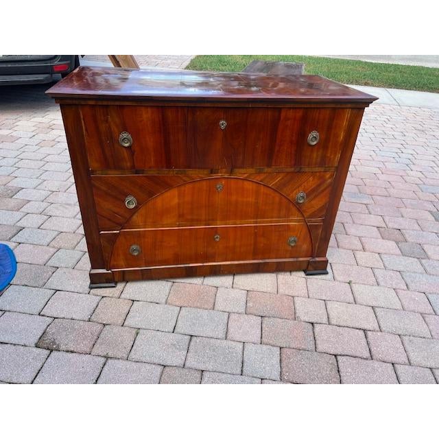 Early 19th Century Large Antique Mahogany French or Austrian Commode Chest of Drawers For Sale - Image 5 of 7