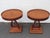 Traditional Mahogany Harp Side End Tables a Pair 6665 For Sale - Image 3 of 16
