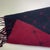 Late 20th Century Balenciaga Navy Blue & Red 100% Wool Scarf For Sale - Image 6 of 8