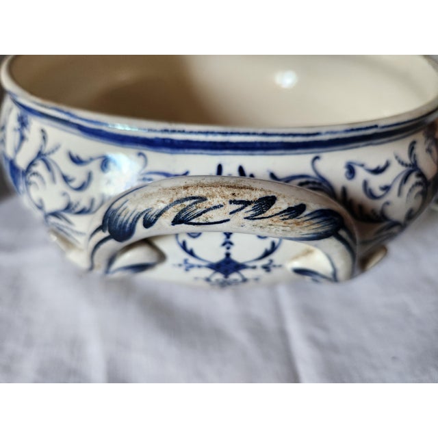 19th Century French Earthenware Tea Tureen from Jules Vieillard Moustiers For Sale - Image 10 of 17