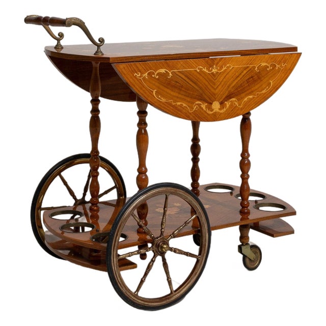 Mid 20th Century France Brown Wood Bar Carts & Dry Bars For Sale