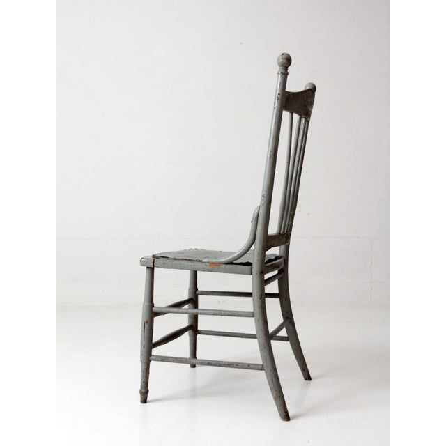 Antique Victorian Painted Spindle Back Chair For Sale - Image 9 of 16